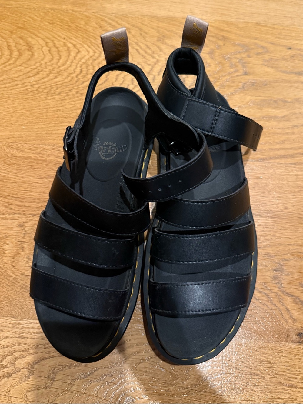 Dr. Martens Black Blaire Gladiator Sandals